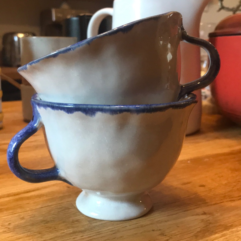 Anthropologie Ceramic Tea Cups